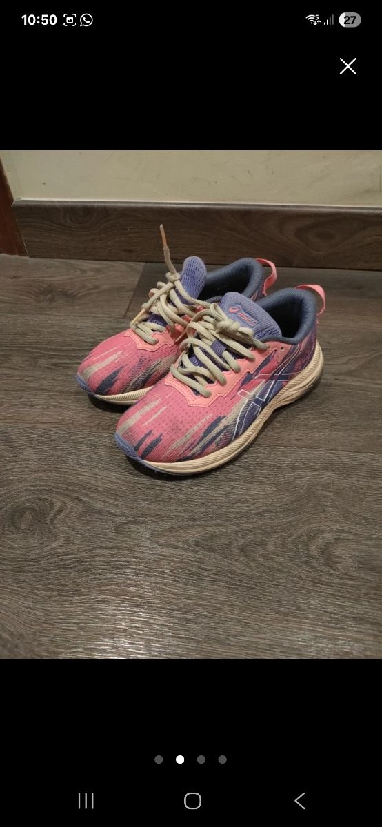 Zapatillas Asics niña rosa-morado