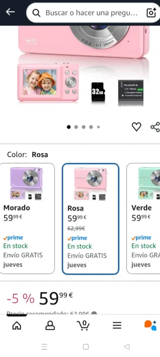 Cámara digital 1080 HD