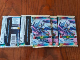 5 sobres Digimon Resurgence Booster