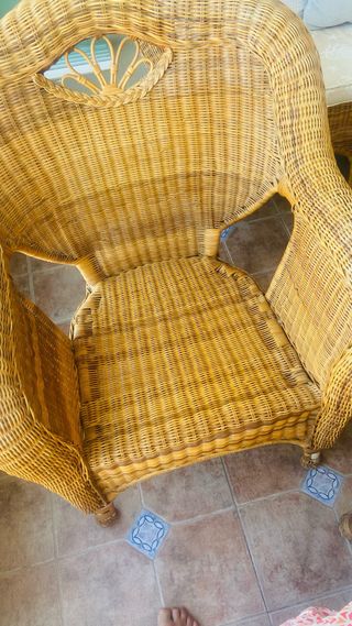 Sillon mimbre 