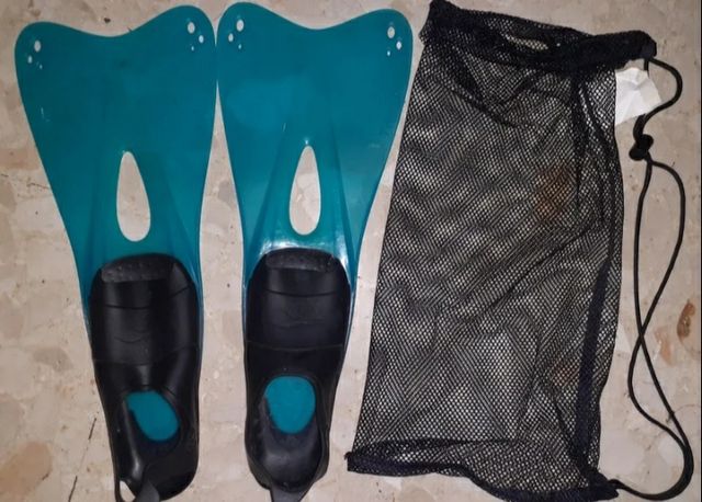 Aletas natación niño - turquesa