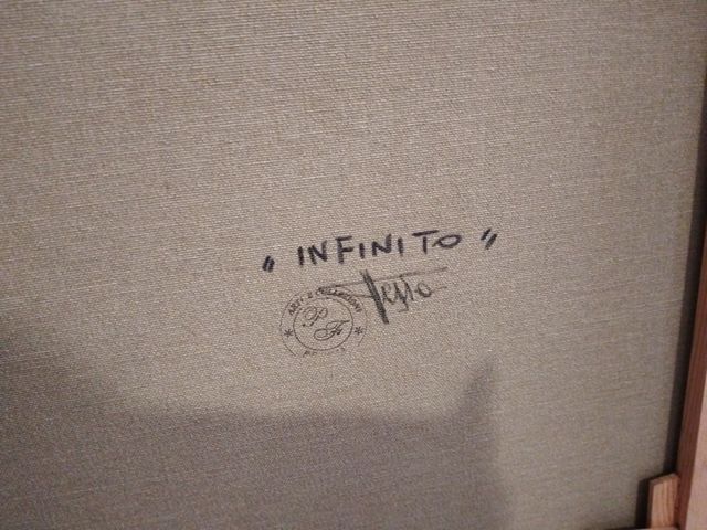 Quadro olio su tela verde