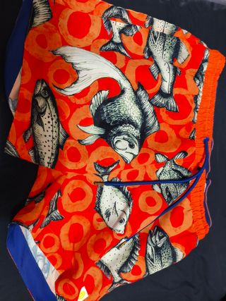 Bañador Desigual naranja - peces