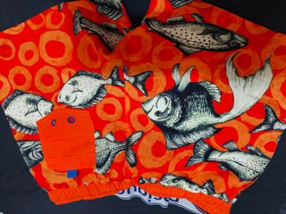 Bañador Desigual naranja - peces