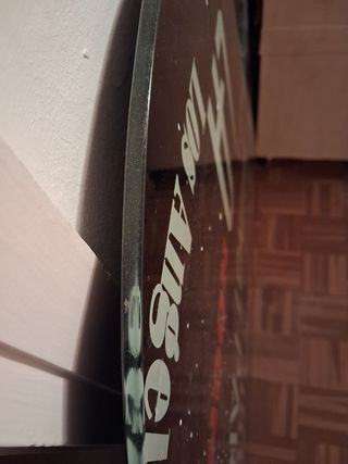 Mesa cristal redonda - Negra y Plata