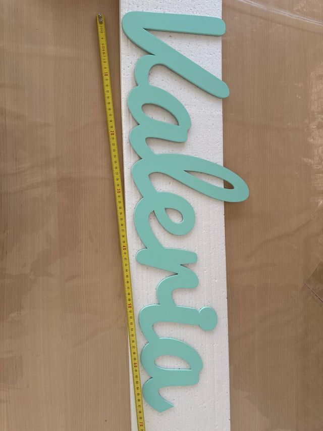 Nombre Valeria en madera - Decoración