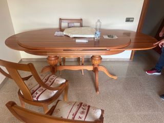 Mesa oval extensible madera