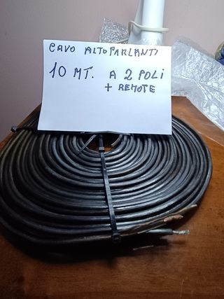 Cavo Altoparlanti 10mt 2 Poli + Remote