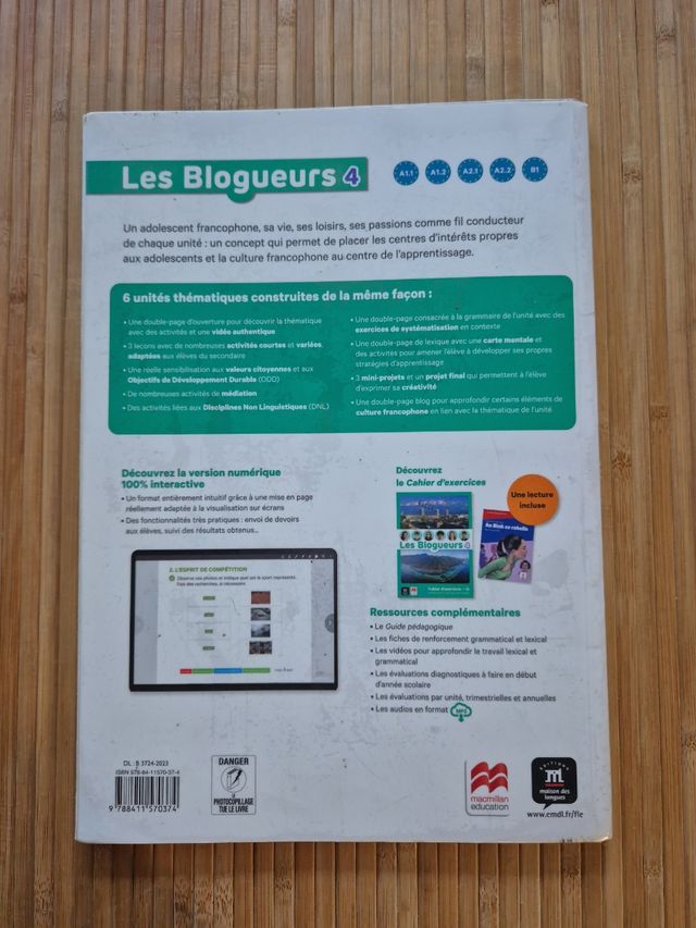 LES BLOGUEURS 4 A2.2 LIVRE (EPACK)
