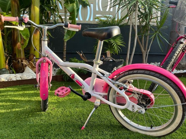 Bicicleta niña BTwin 16" rosa