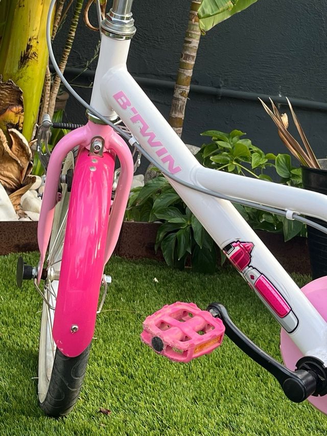 Bicicleta niña BTwin 16" rosa