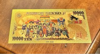 Banconote Dragon Ball dorate