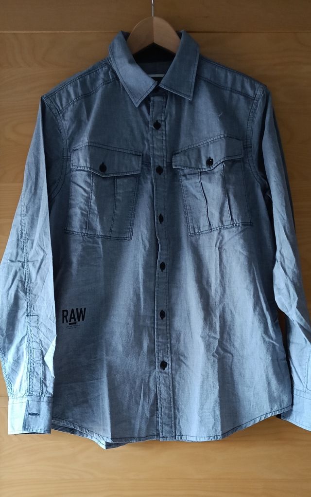 Camisa G-Star Raw Hombre gris