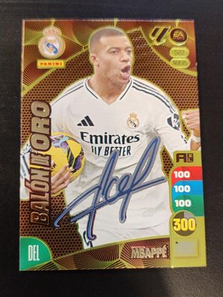 Cromo Mbappé Balón Oro (versión firmada)