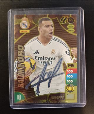 Cromo Mbappé Balón Oro (versión firmada)