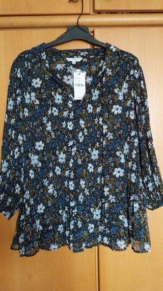 Blusa El Corte Inglés XL - Flores