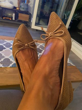 Bailarinas piel beige