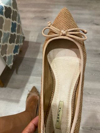 Bailarinas piel beige
