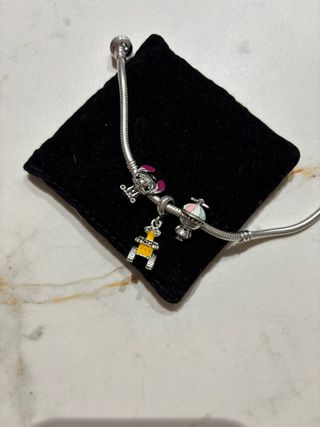 3 Charms Pandora - Multicolor & Plata