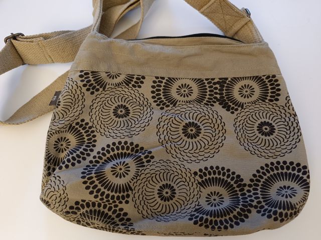 Bolso bandolera Mugling beige