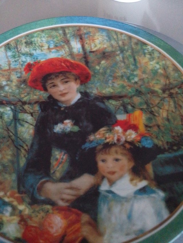 Plato pintado Renoir