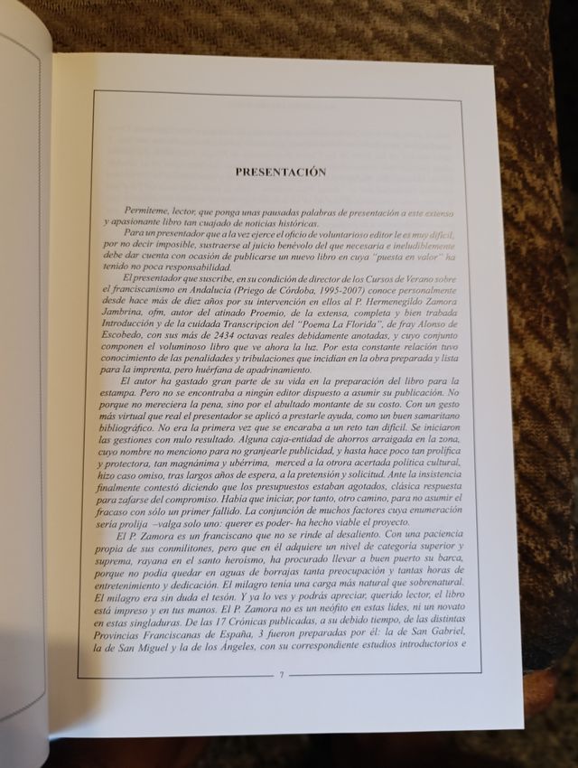 La Florida de Fray Alonso Gregorio de Escobedo