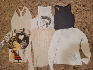6 Camisetas Mujer - Diesel, Miss Sixty - Talla M