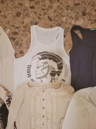 6 Camisetas Mujer - Diesel, Miss Sixty - Talla M