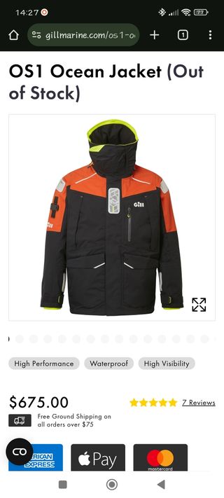 Chaqueta Gill Xplore OS1 - Impermeable