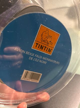 Avion Tintín + figura. Edición oficial