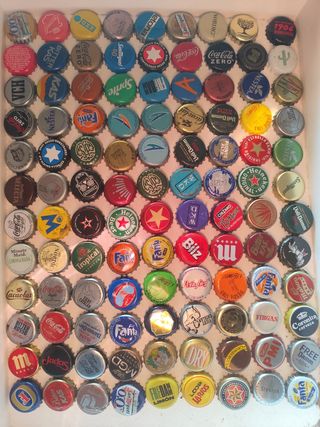 Lote chapas de cerveza y bebidas