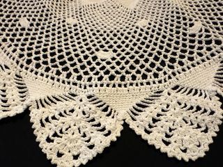 Centro tondo uncinetto vintage misure in foto
