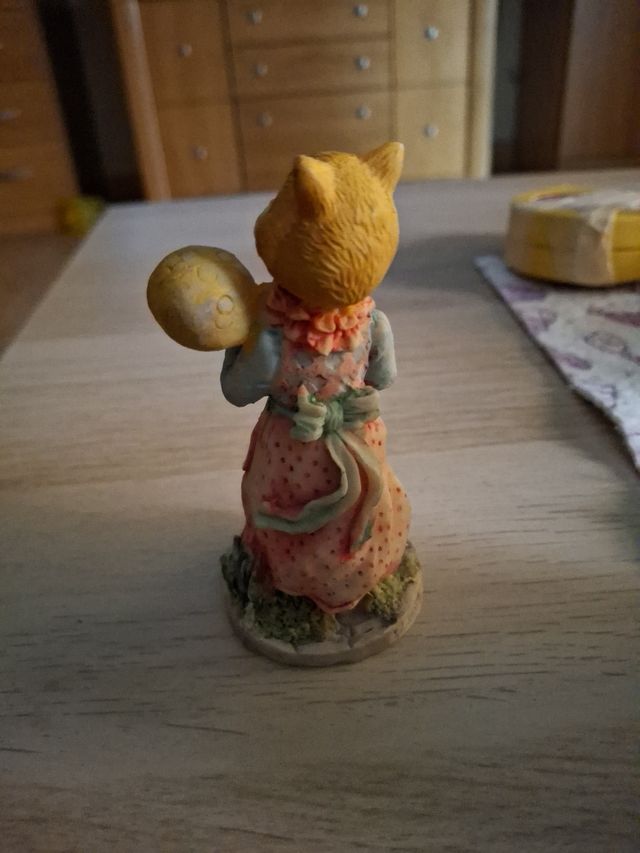 Figura Gato costurera 10 cm