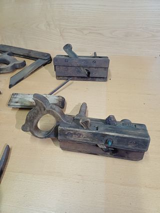 Herramientas de carpintero antiguas