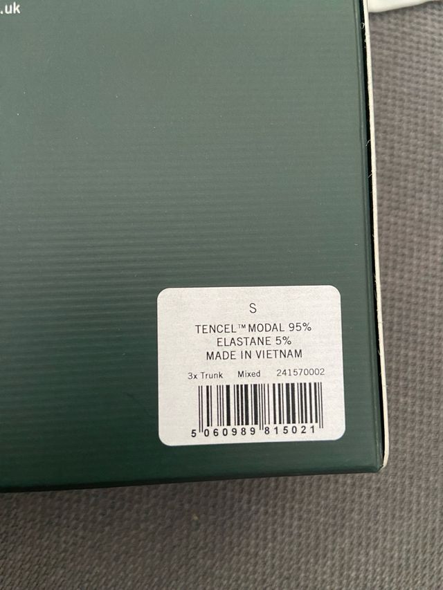 3 bóxers Ché - blanco, negro y verde