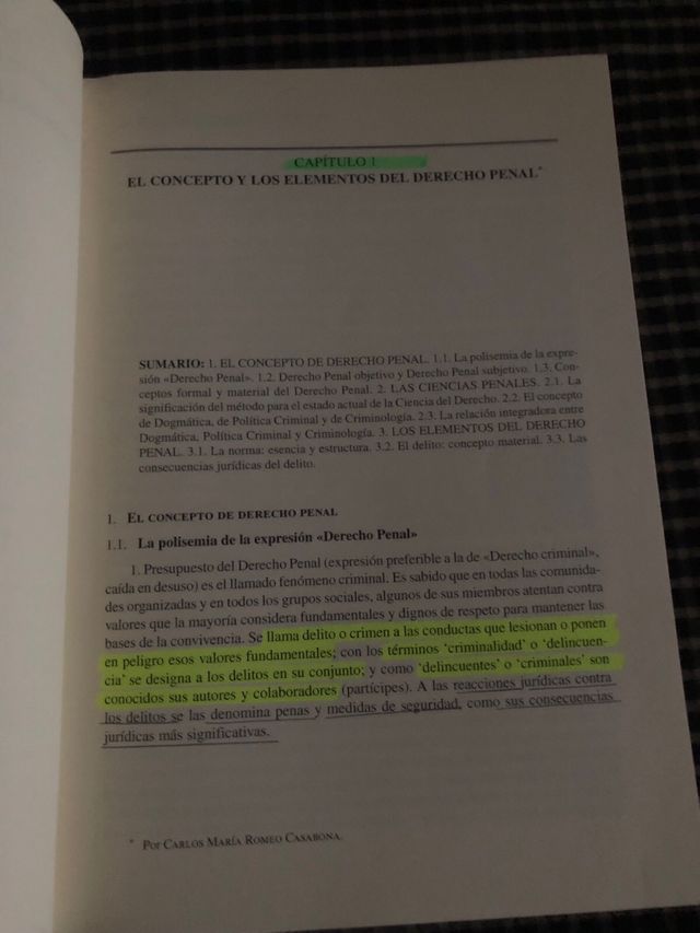 Derecho Penal. Parte General