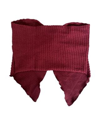 Top rojo sin tirantes