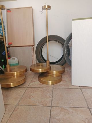  1Lámpara colgante Triarc dorada