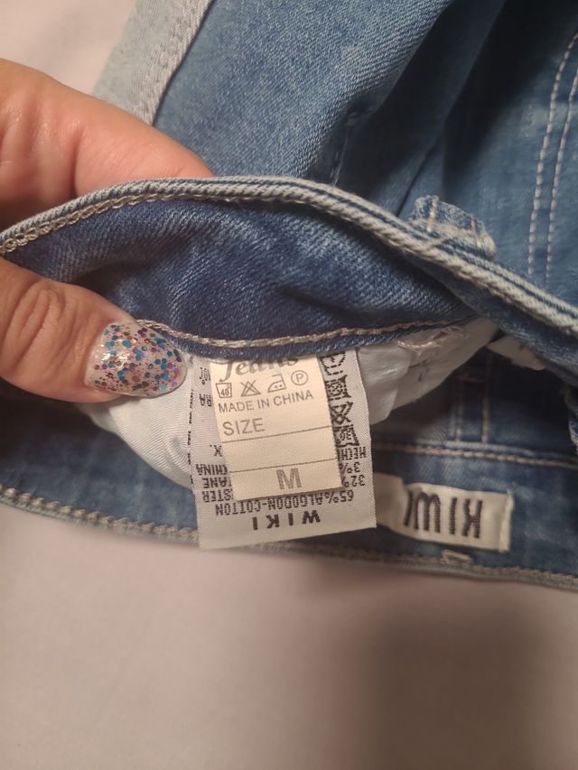 Falda vaquera KIWI azul elastica