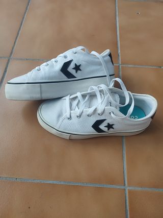 Converse blancas plataforma