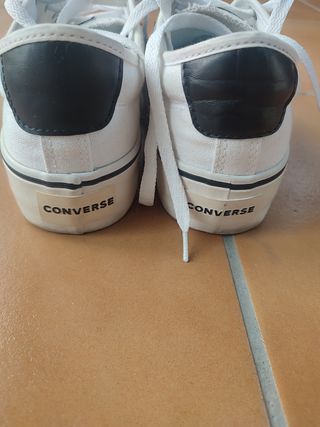 Converse blancas plataforma