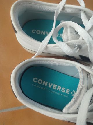 Converse blancas plataforma