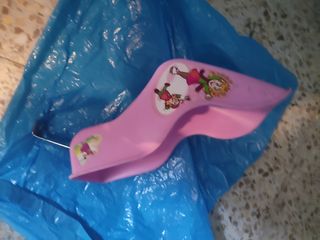 Sillín para muñecos niña rosa - Muñecas