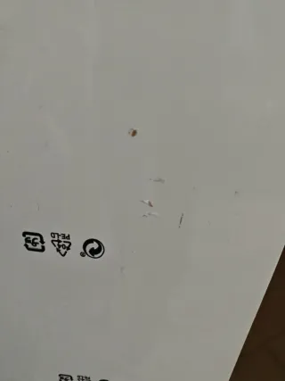 Estantería blanca 110x26 Nueva pero se pico