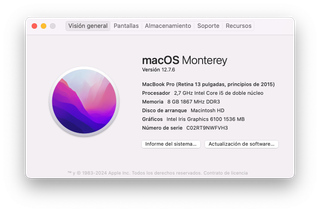 MacBook Pro 13" 2015 Apple Plata
