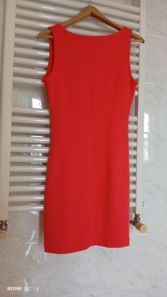 Vestito Zara Basic colore corallo