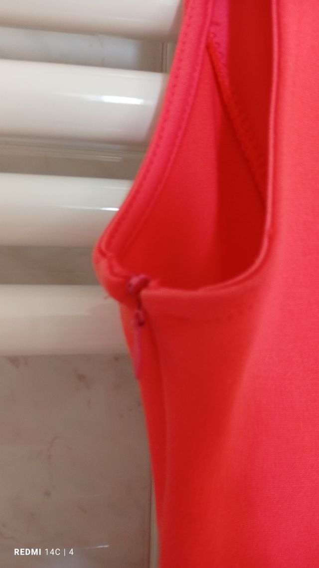 Vestito Zara Basic colore corallo