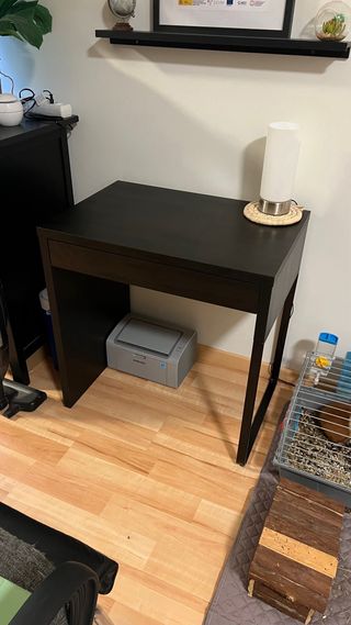 Escritorio negro -  Madera y metal