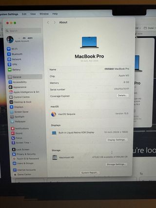 MacBook Pro 14" M3 - 8GB - 1TB (1000GB)
