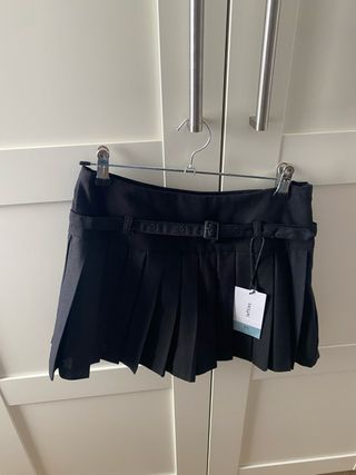 Mini Falda negra plisada XS